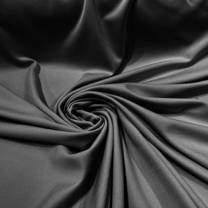 Charcoal 59/60&quot; Wide 100% Polyester Wrinkle Free Stretch Double Knit Scuba Fabric/cosplay/costumes.