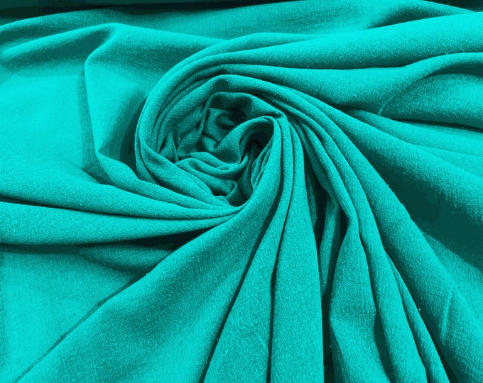 Jade Muslin Crinkle Gauze Fabric, Cotton Gauze Swaddle Fabric, Fabric for Babies, Swaddle, dresses, Cheesecloth Fabric