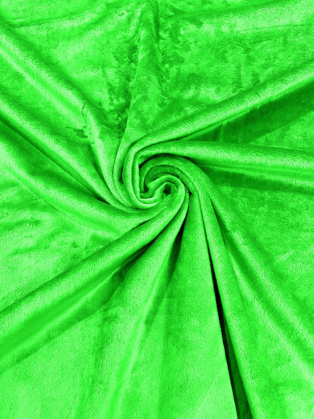 Lime Green Minky Smooth Soft - Etsy Solid Sold by Fake the Faux Yard. Plush Fabric Polyester Fur