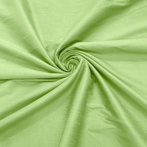Tessuto di seta finta Dupioni poliestere pistacchio/ 55&quot; di larghezza/tessuto da sposa/arredamento per la casa.