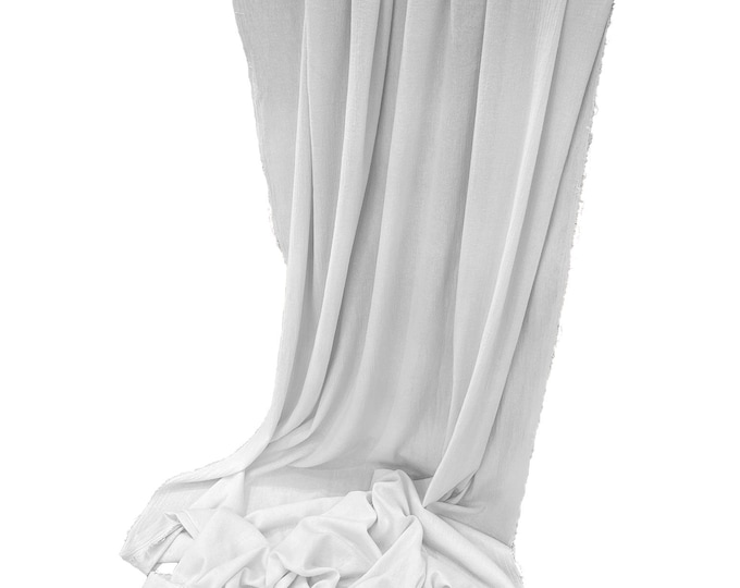 White - Cotton Gauze Sheer Table Runner for Wedding, Decorations for Birthday Parties, Banquets, Engagements.
