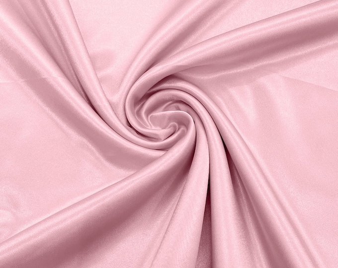 Pink Crepe Back Satin Bridal Fabric Draper/Prom/Wedding/58" Inches Wide Japan Quality.