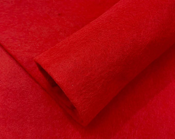 Red Acrylic Craft Felt Fabric by The Yard 72" Wide.