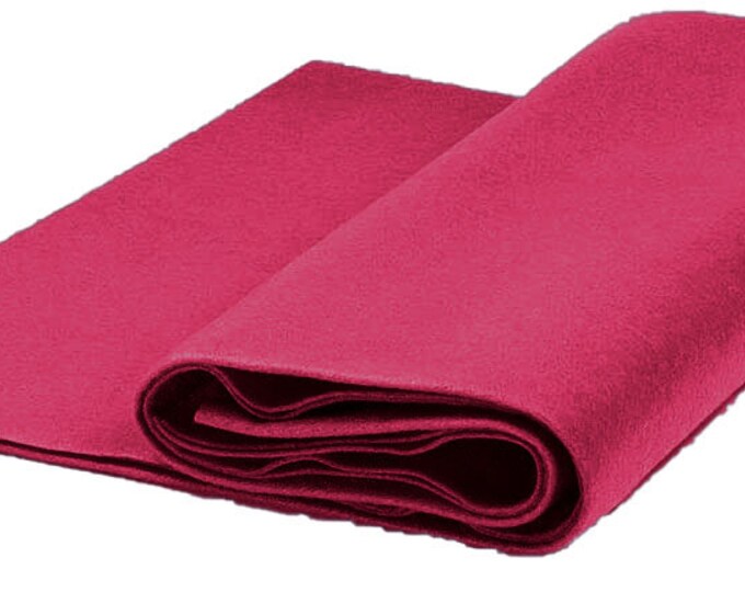 Acrylic Craft Felt Fabric by The Yard 72" Wide - Fuchsia