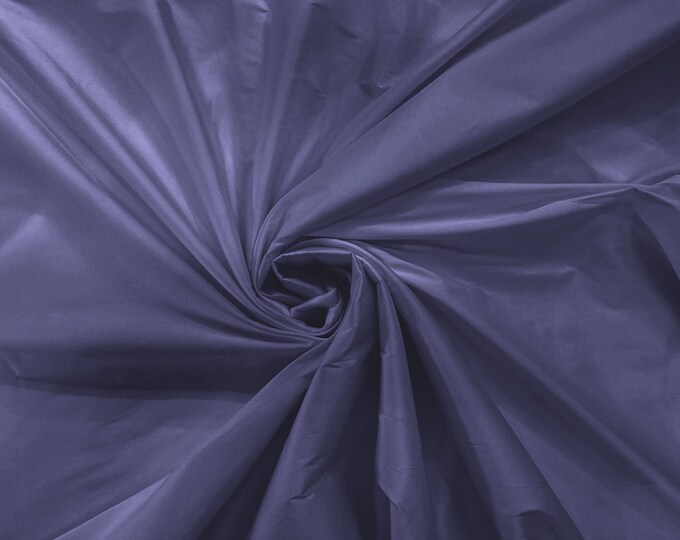 Coppen Blue 100% Polyester Imitation Silk Taffeta Fabric 55" Wide/Costume/Dress/Cosplay/Wedding.