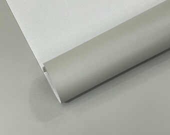 Cement Marine Vinyl Fabric, Waterproof Faux Leather Upholstery 54" Wide