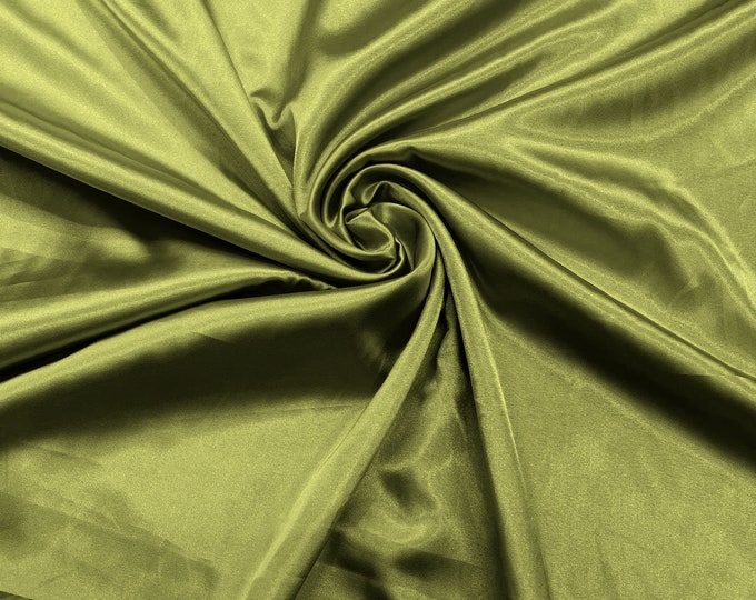 Sage Green Light Weight Silky Stretch Charmeuse Satin Fabric/60" Wide/Cosplay.
