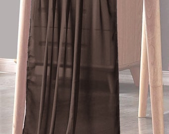 Chocolate Brown - Chiffon Sheer Table Runner for Wedding, Decorations for Birthday Parties, Banquets, Engagements.