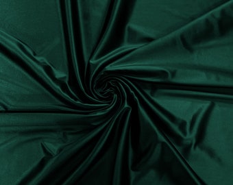 Forest Biome - Luxury Shiny Satin Stretch Spandex Fabric / Prom / Wedding / Cosplays.