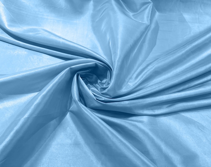 Solid Taffeta Fabric/ Taffeta Fabric By the Yard/ Apparel, Costume, Dress, Cosplay, Wedding. Light Blue