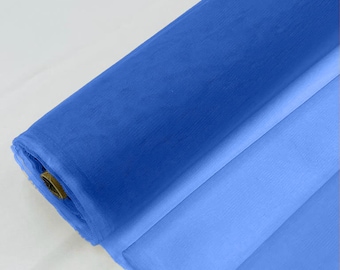 Indigo Blue - Bridal Mesh Tulle Netting Fabric / Sheer Mesh /58" Wide / Sold by the Yard