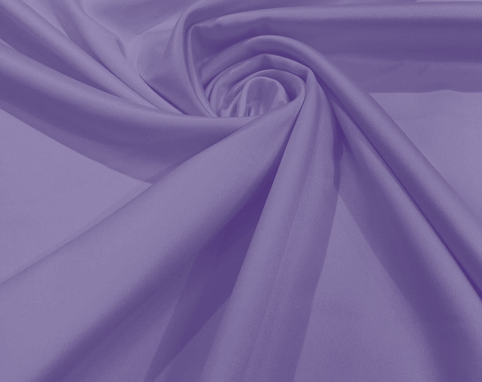 Lavender - Matte L'Amour Satin (Peau de Soie) Duchess Fabric Bridesmaid Dress 58"-60" Wide/Costume/wedding.