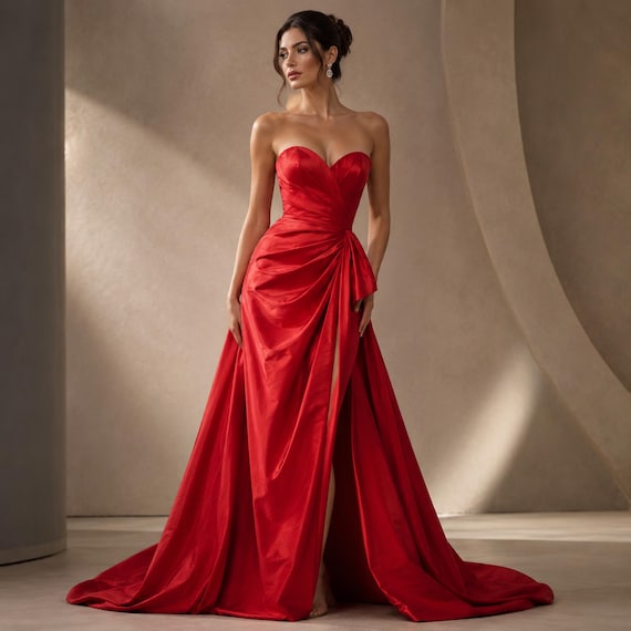 stretch taffeta evening dresses Marisol main image 0