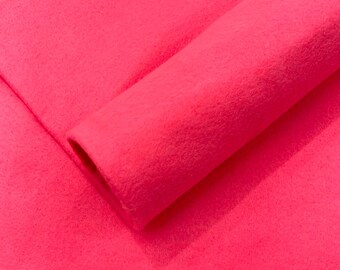 Shocking Pink Acrylic Craft Felt Fabric by The Yard 72" Wide.