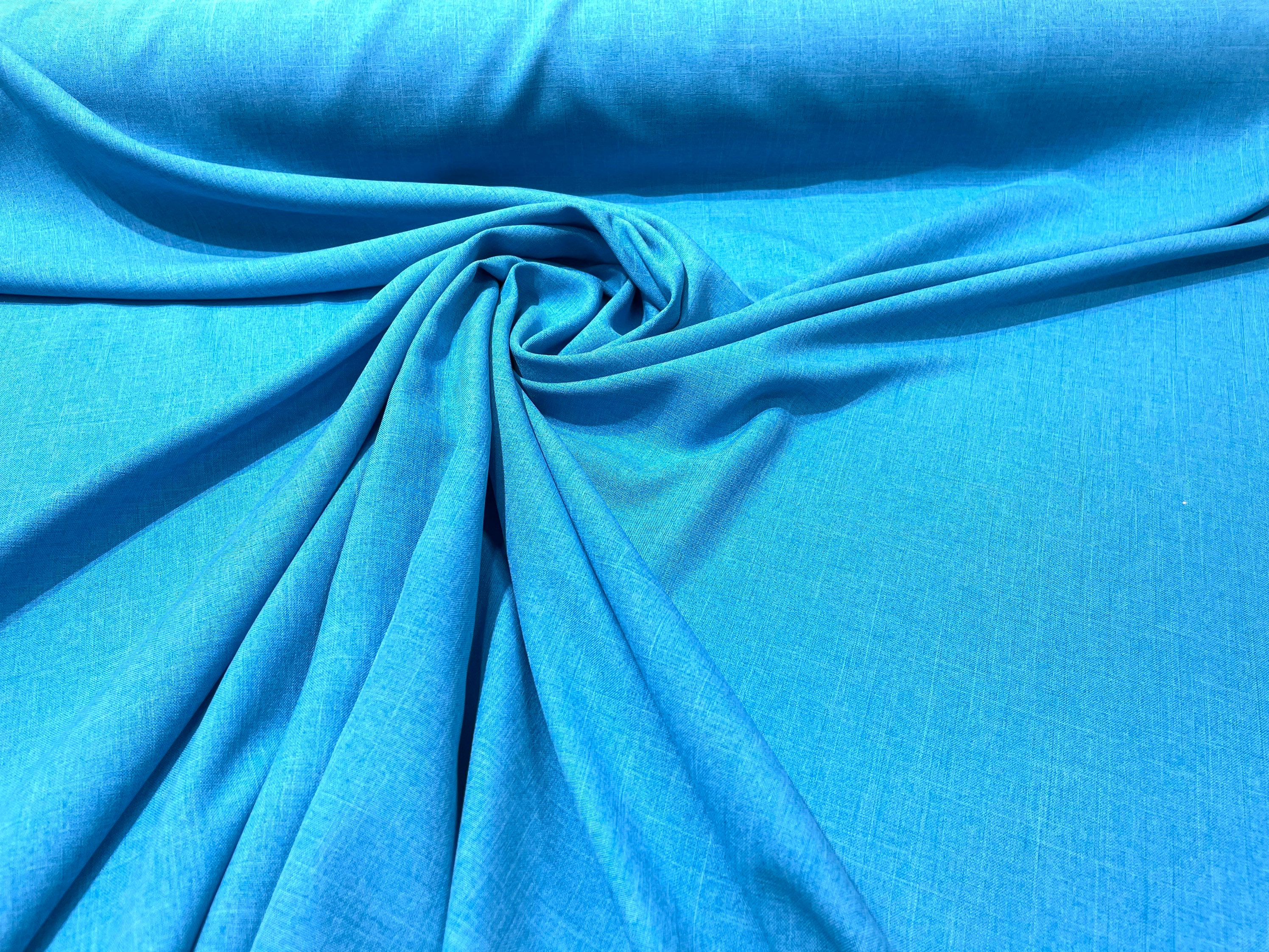 Sky Blue Polyester Poplin Fabric