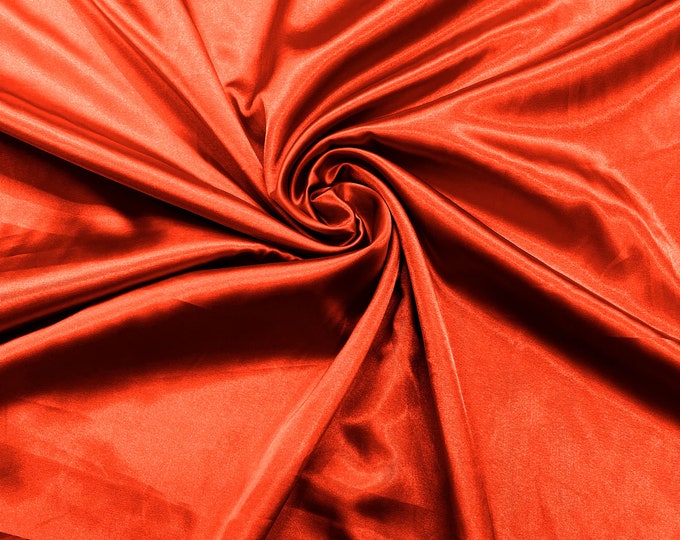 Pucci Coral Light Weight Silky Stretch Charmeuse Satin Fabric/60" Wide/Cosplay.