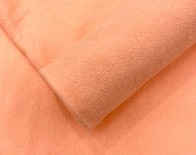 Peach Acrylic Craft Felt Fabric by The Yard 72" Wide.