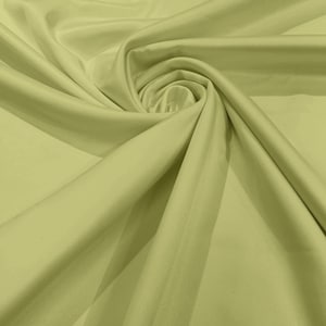 Pistachio Green Matte Stretch Lamour Satin Fabric 58&quot; Wide/Sold By The Yard. New Colors