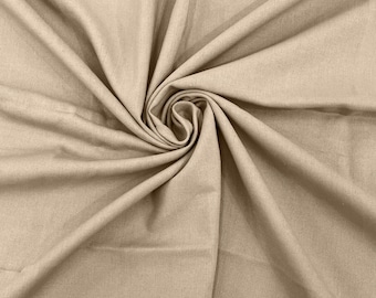 Sand Medium Weight Rayon Natural Linen Fabric/50 " Wide/Clothing