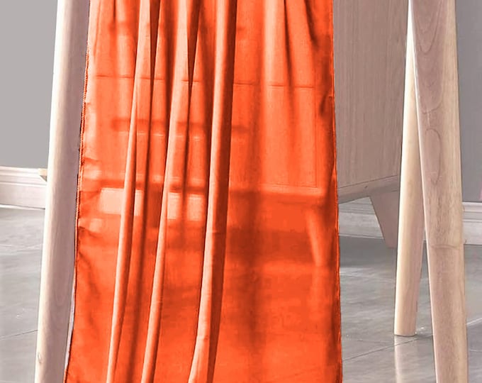 Burnt Orange - Chiffon Sheer Table Runner for Wedding, Decorations for Birthday Parties, Banquets, Engagements.