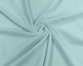 Icy Blue Stretch Velvet Fabric 58" Wide| Apparel Costumes, Sold By The Yard