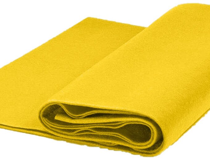 Acrylic Craft Felt Fabric by The Yard 72" Wide - Bright Yellow