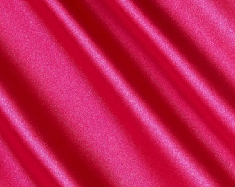Fuchsia Silky Stretch Charmeuse Satin 58" Wide Fabric.