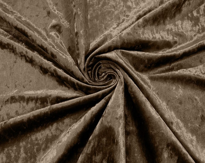 Champagne Stretch Crushed Velvet Fabric/58 Inches Wide/Cosplays.