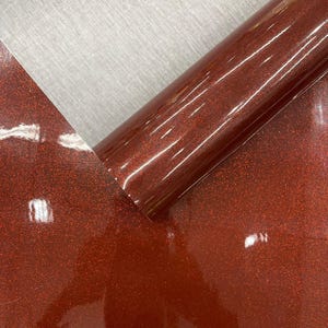 Burgundy Ultra Sparkle Glitter Upholstery Vinyl Fabric / Crafting Apparel Upholstery Vinyl Fabric 54&quot; Wide