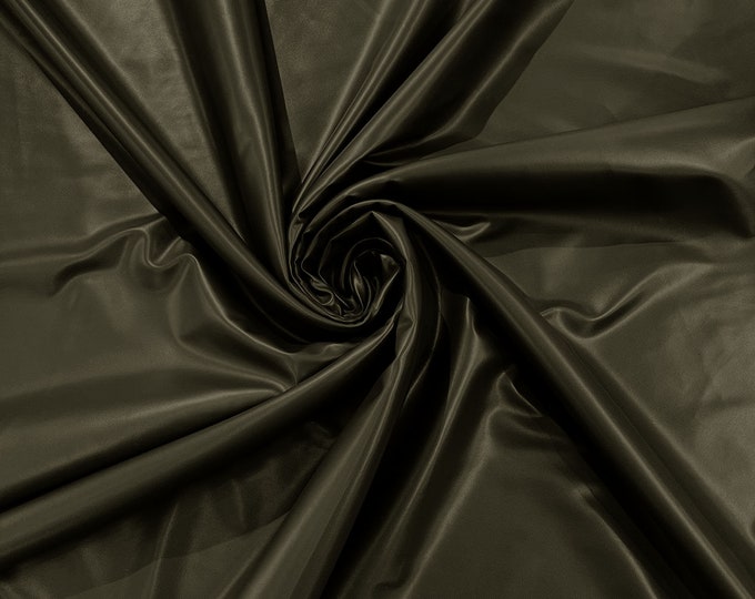 Spandex Matte PU Vinyl Fabric-56 Inches Wide-(Matte Latex Stretch) - Sold By The Yard - Olive Green