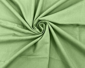 Pistachio Green Medium Weight Rayon Natural Linen Fabric/50 " Wide/Clothing