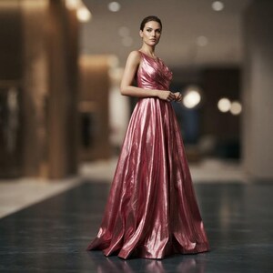 Rot Metallic Polyester Dupionseide Stoff | 55" breit Hochzeit, Home Decor.