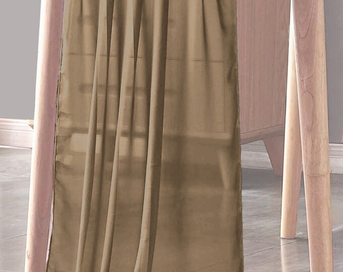 Mocha - Chiffon Sheer Table Runner for Wedding, Decorations for Birthday Parties, Banquets, Engagements.