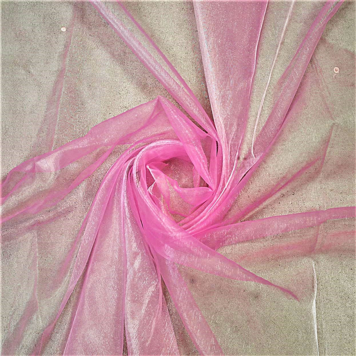 Pink iridescent 58/60 Wide 100% Polyester Soft Light Weight, Sheer