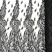 Feather Design Heavy Beaded Embroidery On a Mesh Fabric-Sold By The Panel- Aqua Mint