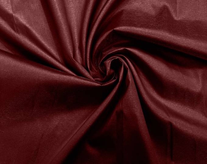 Burgundy Quinceañera Crystal Taffeta Stiff And Shiny Fabric/Apparel/Costume/Dress/Cosplay/Wedding