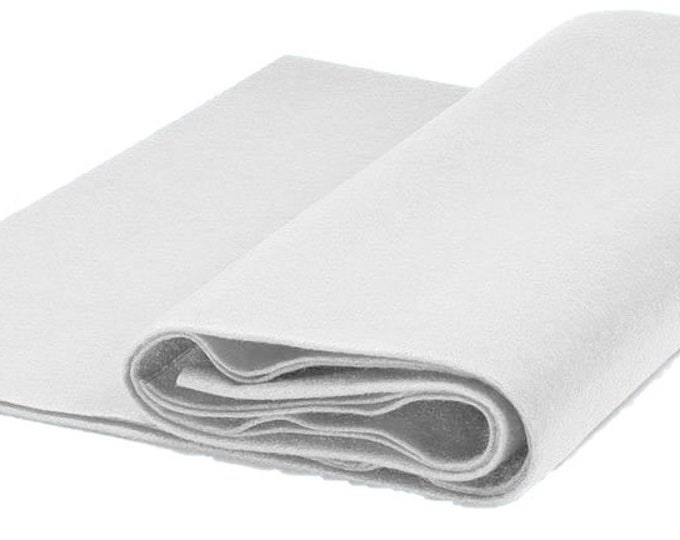 Acrylic Craft Felt Fabric by The Yard 72" Wide - Snow White