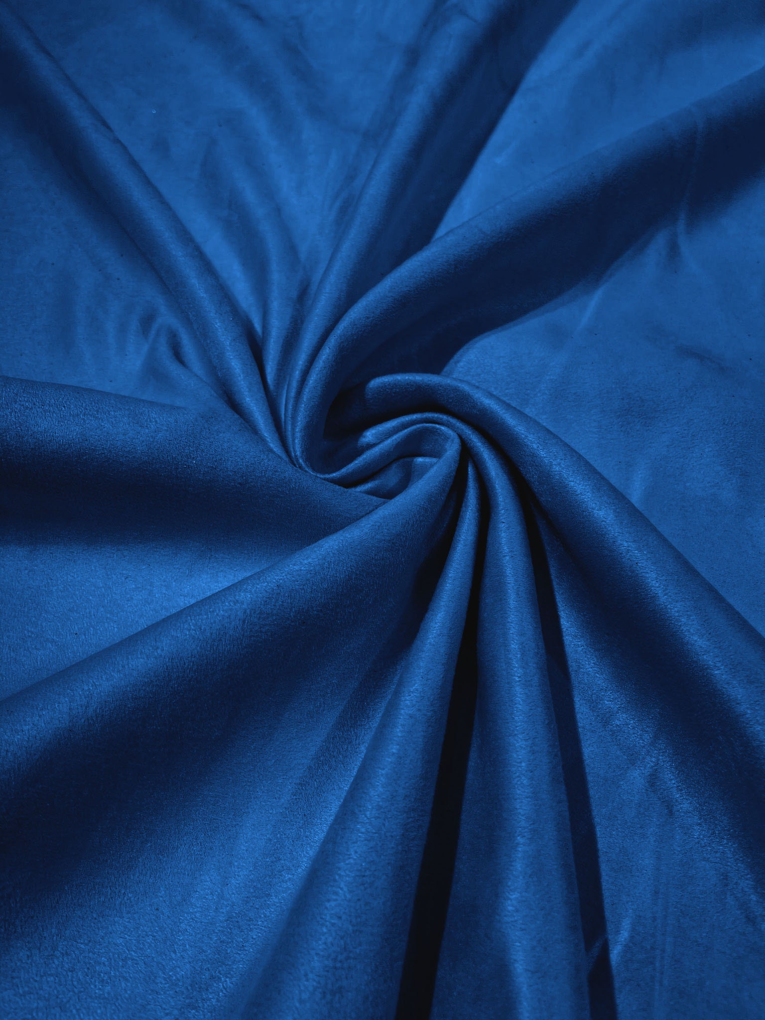 Royal Blue Faux Suede Polyester Fabric/ Micro suede/ 58" Wide/ Upholstery Weight/ Tablecloth/ Bags/ Pouches/ Cosplay/ Costume.