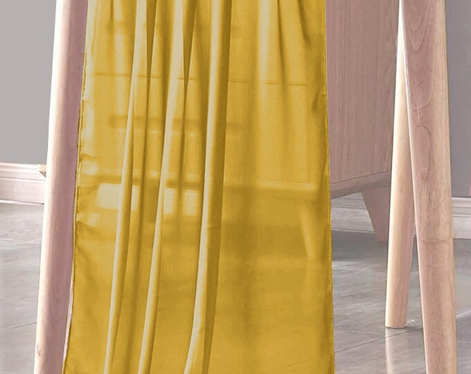Yellow Gold - Chiffon Sheer Table Runner for Wedding, Decorations for Birthday Parties, Banquets, Engagements.
