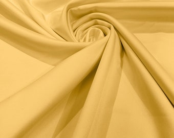 Canary Matte Lamour Satin Fabric (Peau de Soie) Duchess Bridesmaid| 58" Wide| Bridal Dresses.