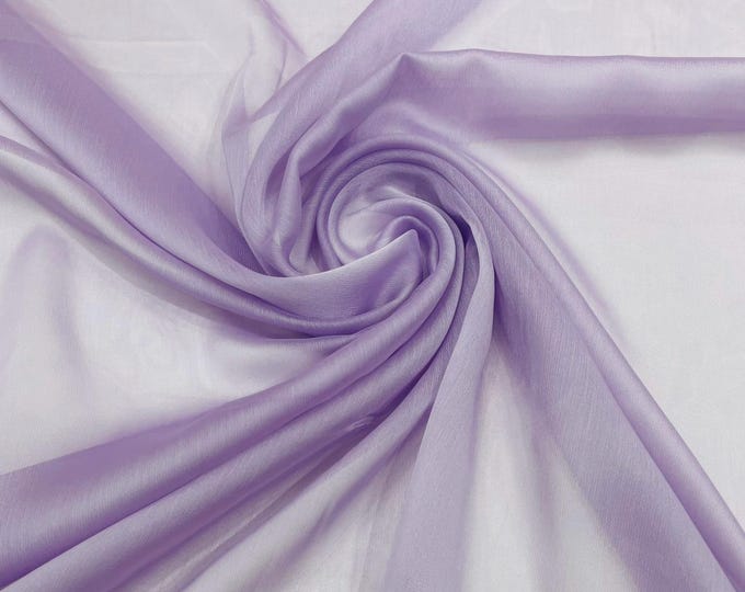 Chiffon Two Tone Sheer Fabric, by The Yard - Lilac