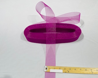 Fuchsia Crinoline horsehair braid trim 2 inch -sold by the yard.