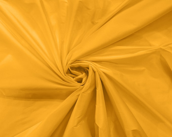 Goldenrod 100% Polyester Imitation Silk Taffeta Fabric 55" Wide/Costume/Dress/Cosplay/Wedding.