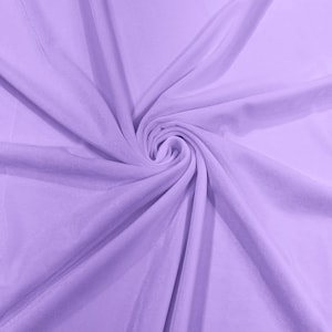 Lavender 60&quot; Wide 90% Polyester 10 percent Spandex Stretch Velvet Fabric for Sewing Apparel Costumes Craft, Sold By The Yard.