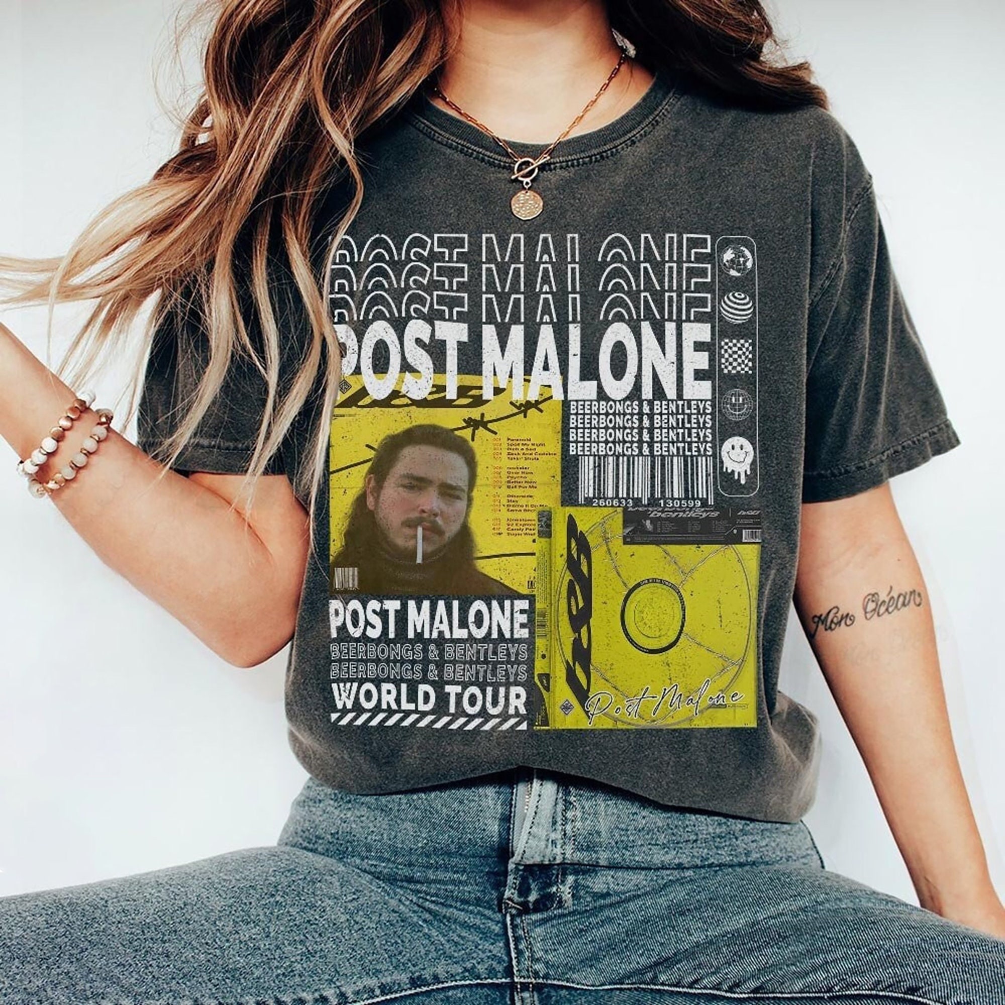 Posty Vintage Post Malone Shirt Post Malone Merch - Etsy