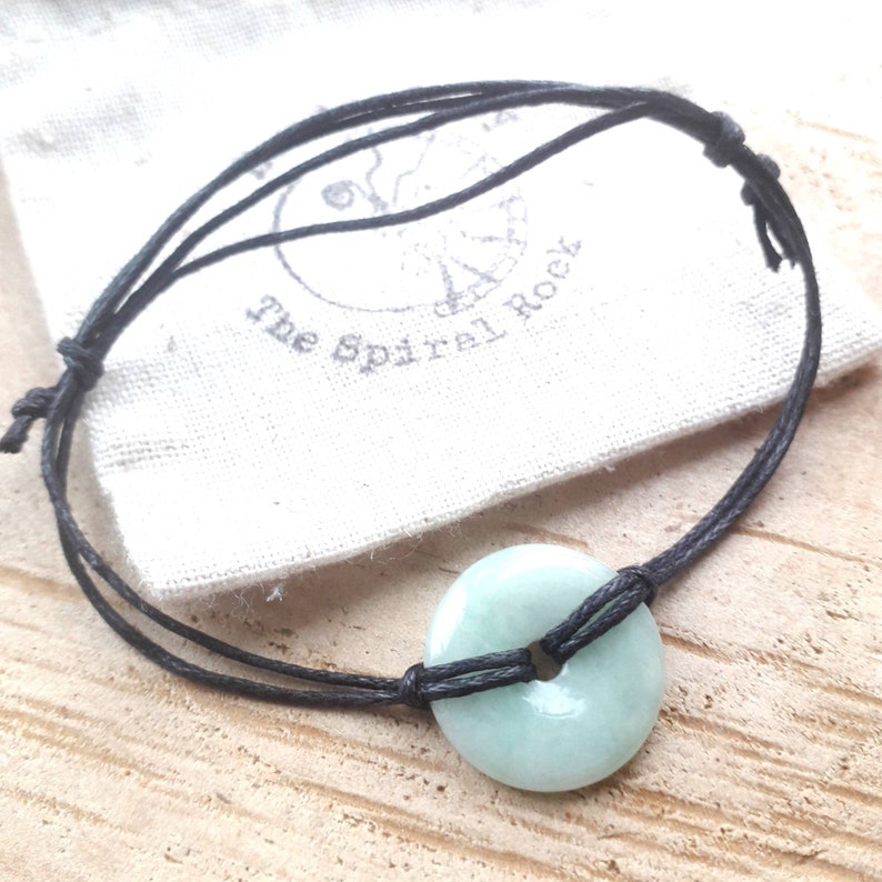 Unisex Jade Lederarmband Geschenk für Glück seine und ihre | Etsy