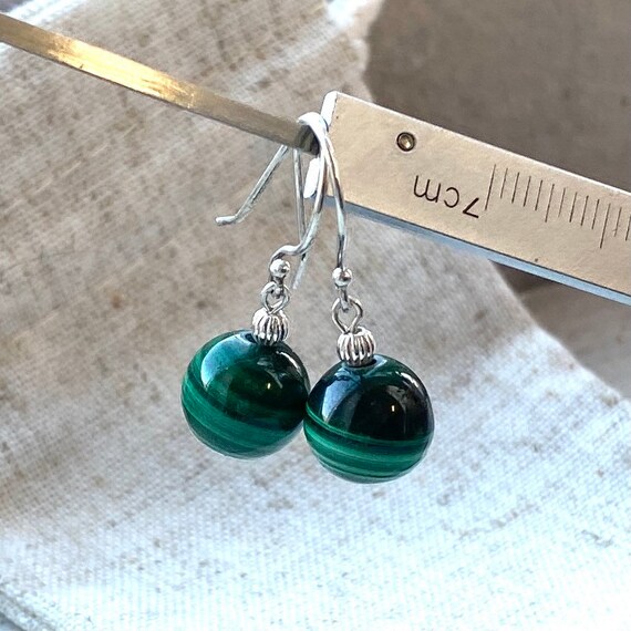 Malachite clearance drop earrings