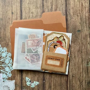 Handmade Ephemera Junk Journal Kit: DIY Scrapbooking & Snail Mail