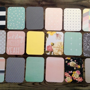 Journaling cards,3 x 4 journal cards,planner cards,pocket letter,18 assorted cards,journaling,journal cards,scrapbooking,planner accessory
