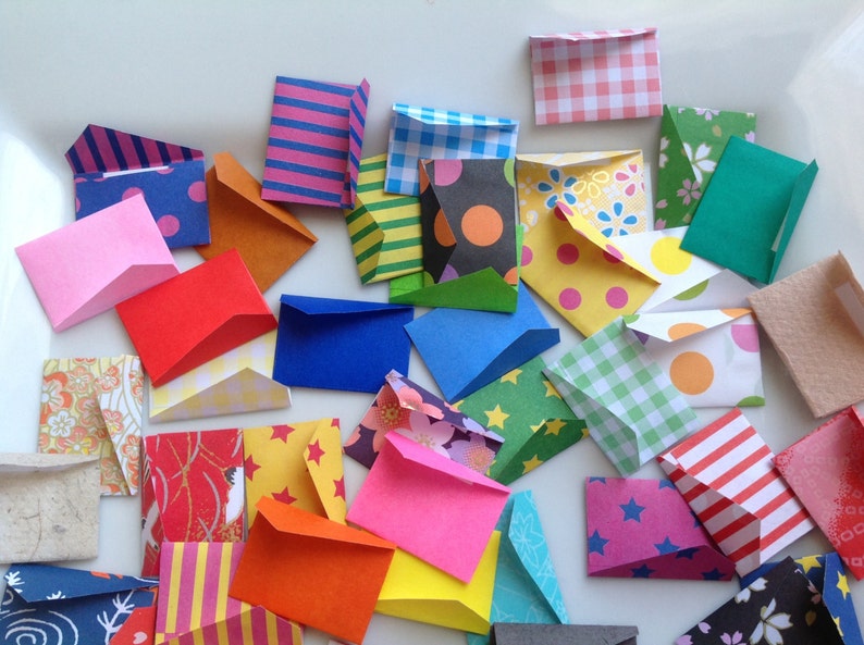 20 Tiny cards mini cards and envelope set fairy notes tiny Etsy